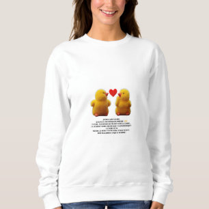 Sweatshirt Pull “Poussin jaune” – Drôle, mignon et original