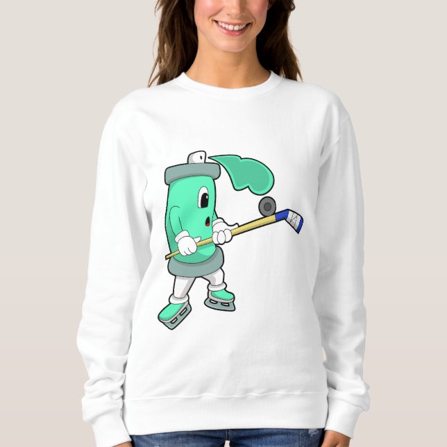 Sweatshirt Pulvérisateur de glace au hockey sur glace avec bâ (Devant)