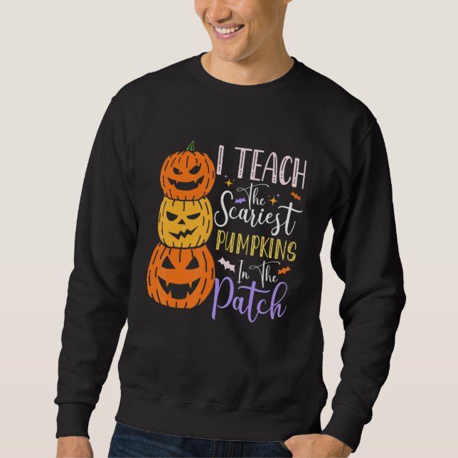 Sweatshirt Pumpkin Halloween Costumes For Teachers   Women (Devant)