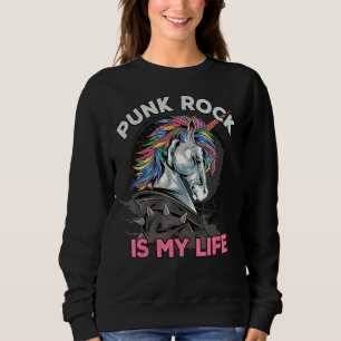 Sweatshirt Punk Rock est ma vie I Anarchy & Punker I Punk Roc