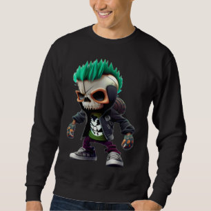 Sweatshirt Punk skateur cool