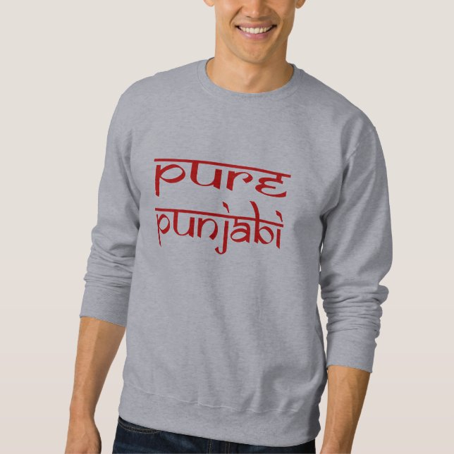 Sweatshirt Pure punjabi fière punjab desi india design (Devant)