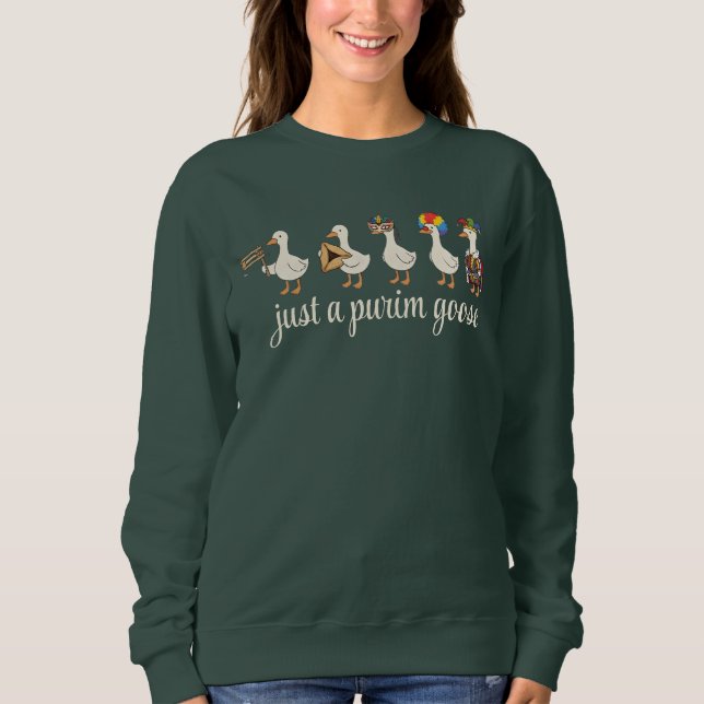 Sweatshirt Purim Jewish Holiday Funny Goose (Devant)