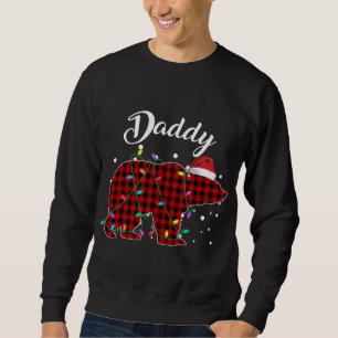 Sweatshirt Pyjama de buffle à aire carrée rouge