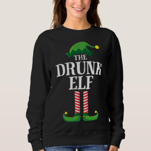Sweatshirt Pyjama de fête de Noël de l'Elfe ivre