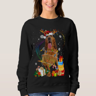 Sweatshirt Pyjama de Noël Fa Saint-Nicolas Renne Chien Bloodh