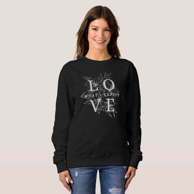 Sweatshirt QR - "HONINCIDENT - FLOWERS" - What I Expect (Devant entier)