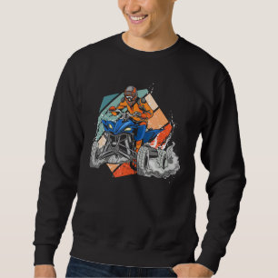 Sweatshirt Quad Retro Quad Riding Quatre Routeurs Atv Pour Ga