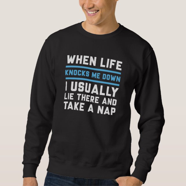 Sweatshirt Quand La Vie Me Touche (Devant)