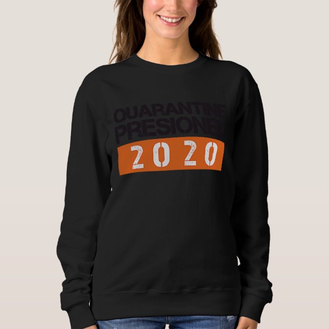 Sweatshirt Quarantine Prisoner inmate Costume  Jail Halloween (Devant)