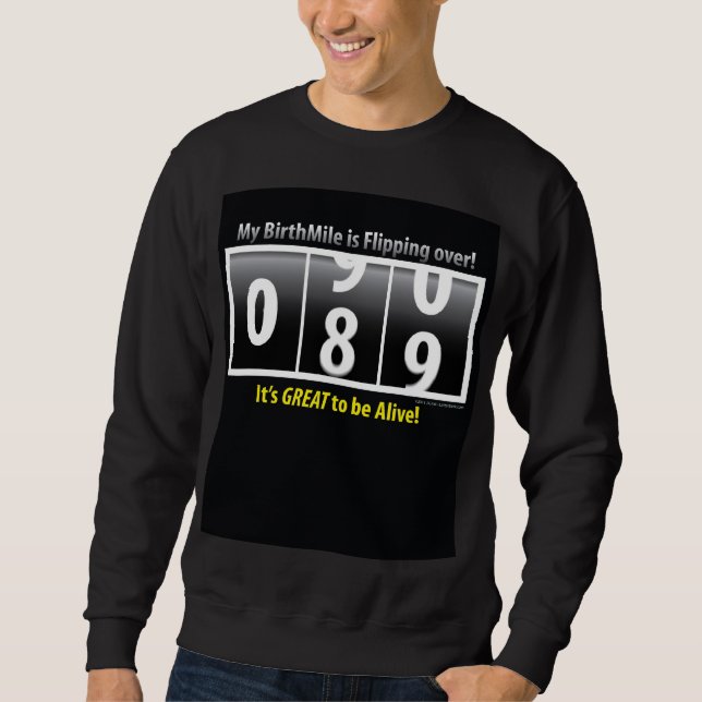 Sweatshirt quatre-vingt-dixième anniversaire BirthMile ©2011 (Devant)