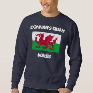 Sweatshirt Quay de Connah, Pays de Galles avec le drapeau de