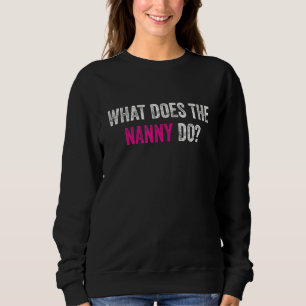 Sweatshirt Que fait la nounou 1