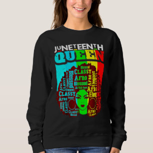 Sweatshirt Queen Afro Melanin Black Girl Magic Women Girls 1