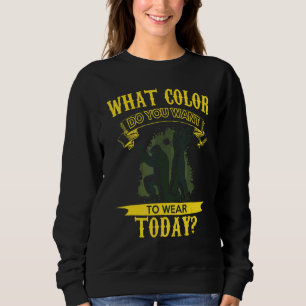 Sweatshirt Quelle couleur voulez-vous porter Citation humori