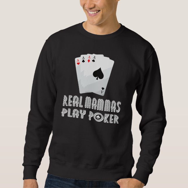 Sweatshirt Quelques Mammas Jouent Bingo Véritables Mammas Jou (Devant)