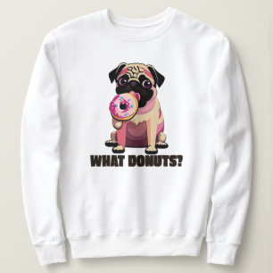 Sweatshirt "QUELS DONUTS ?" Joli Carlin de chiot Manger une b