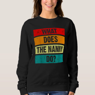 Sweatshirt Qu'Est-Ce Que La Nounou Fait Des Soeurs-Femmes 1