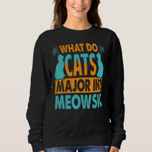 Sweatshirt Qu'est-ce que les chats Major dans Meowsic 2