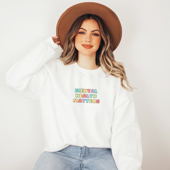 Sweatshirt Questions de santé mentale | Citer Koni Peach Cand (Mental Health Matters Sweatshirt | Quote Koni Peach Candy | Aesthetic Sweater)