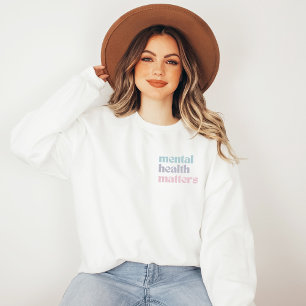 Sweatshirt Questions de santé mentale Retro Citation Gris f