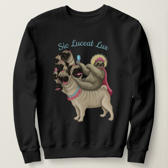 Sweatshirt Qu'il y ait de la lumière - Sloth of Babel (Design devant)