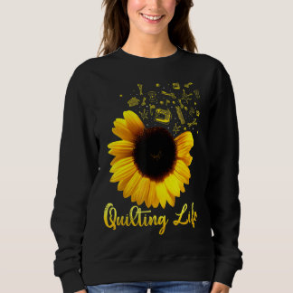 Sweatshirt Quilting Life Sun Flower Je l'aime tous les jours