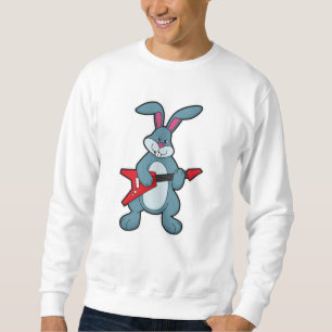 Sweatshirt Rabbit à la musique avec guitare