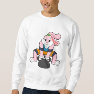 Sweatshirt Rabbit en forme avec Dumbbell.PNG