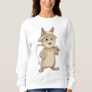 Sweatshirt Rabin comme Fisher avec canne à pêche