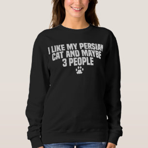 Sweatshirt race de chats perse