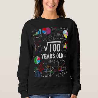 Sweatshirt Racine carré De 100 10e Anniversaire 10 Anniversai