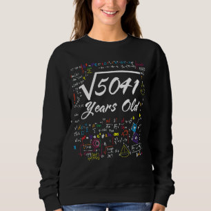 Sweatshirt Racine carré De 5041 71E Anniversaire Mat 71 Ans