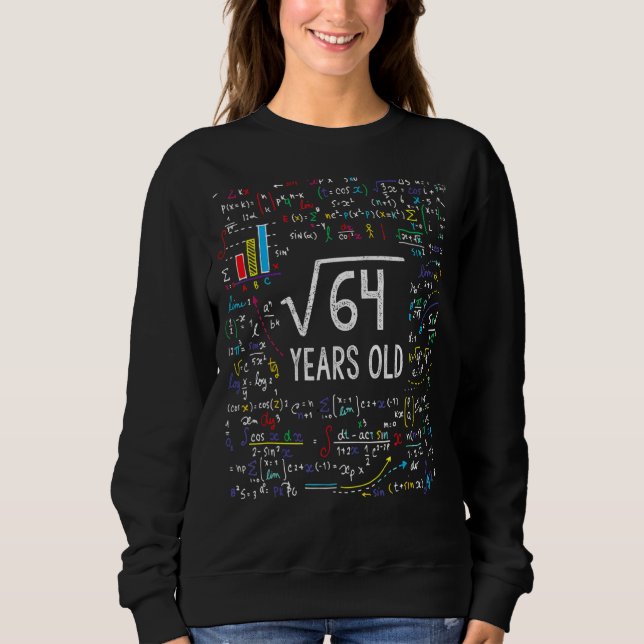 Sweatshirt Racine carré De 64 8E Anniversaire 8 Anniversaire  (Devant)