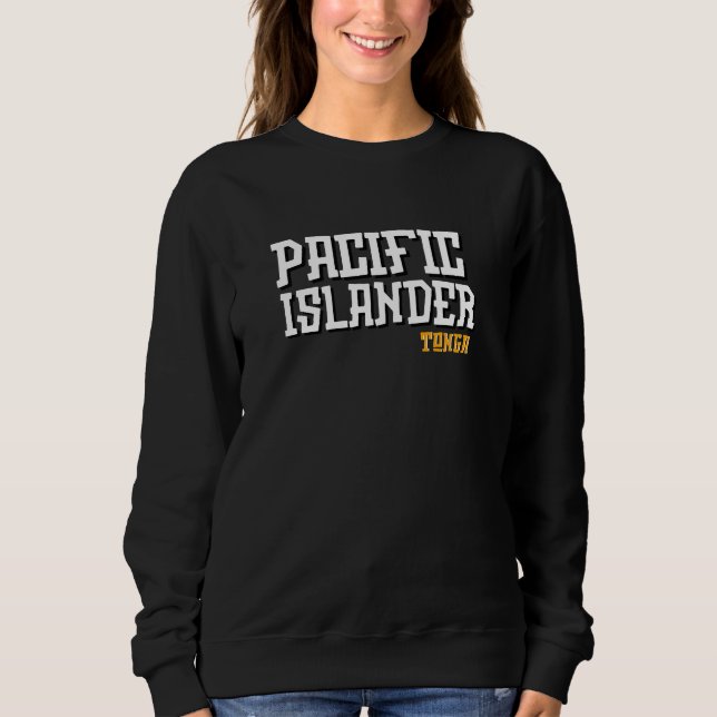 Sweatshirt Racines de l'île du Pacifique Tongan (Devant)