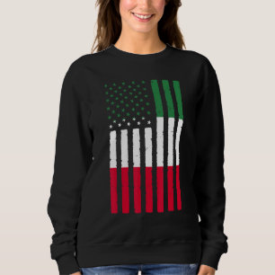Sweatshirt Racines Du Mexique Drapeau Usa Patrimoine Demi Mex