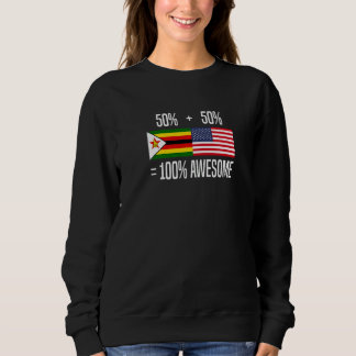 Sweatshirt Racines zimbabwéennes Zimbabwe Américain zimbabwée