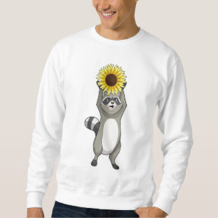 Sweatshirt Racoon avec tournesol