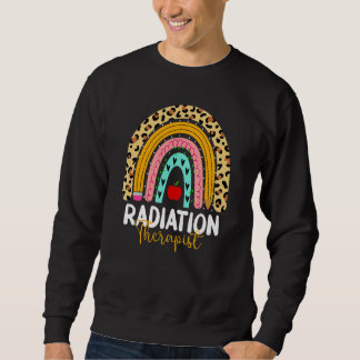 Sweatshirt Radiothérapeute Rainbow Leopard Santé Le