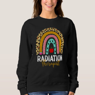 Sweatshirt Radiothérapeute Rainbow Leopard Santé Le