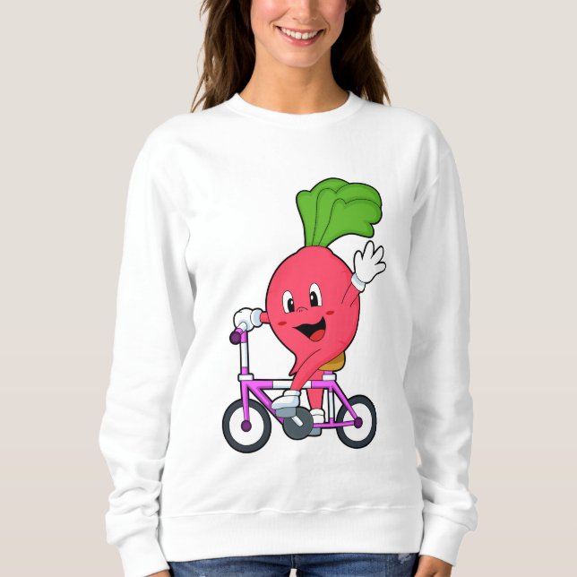 Sweatshirt Radish avec vélo (Devant)