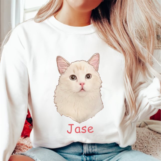 Sweatshirt Ragdoll Chat Personnalisé Pet Lover (Créateur téléchargé)