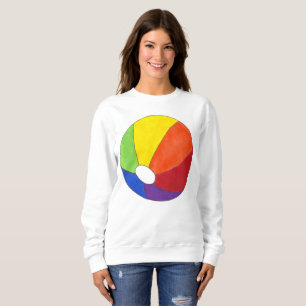 Sweatshirt Rainbow Beach Ball Beachball Vacances Été Amusemen