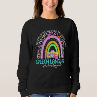 Sweatshirt Rainbow Bunnies Slv Speech Langue Pathologiste Ea