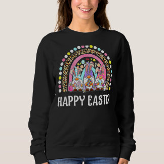 Sweatshirt Rainbow Bunny Gnome Rabbit Oeufs Chasse Joyeux Est