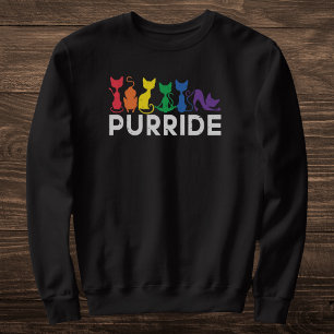 Sweatshirt Rainbow Cats Purride LGBTQ Pride