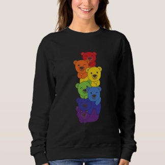 Sweatshirt Rainbow Flag Pride Month LGBTQ Rainbow Bear