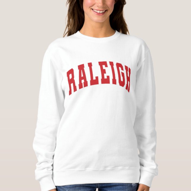 Sweatshirt Raleigh NC Vintage Varsity College Style Sweatshir (Devant)