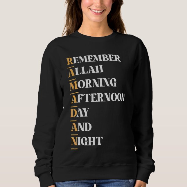 Sweatshirt Ramadan Kareem Jeûner Islam rapide Musulmans (Devant)