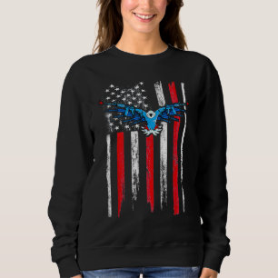 Sweatshirt Ranch de démolition du drapeau américain